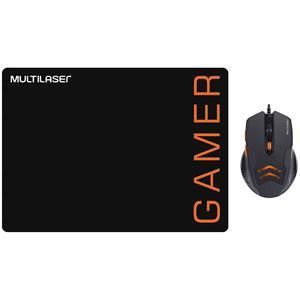 Kit Mouse e Mousepad Gamer Multilaser Mo274 