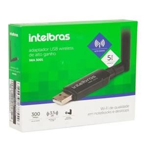 Wireless 300 Mbps Usb Intelbras Iwa 3001